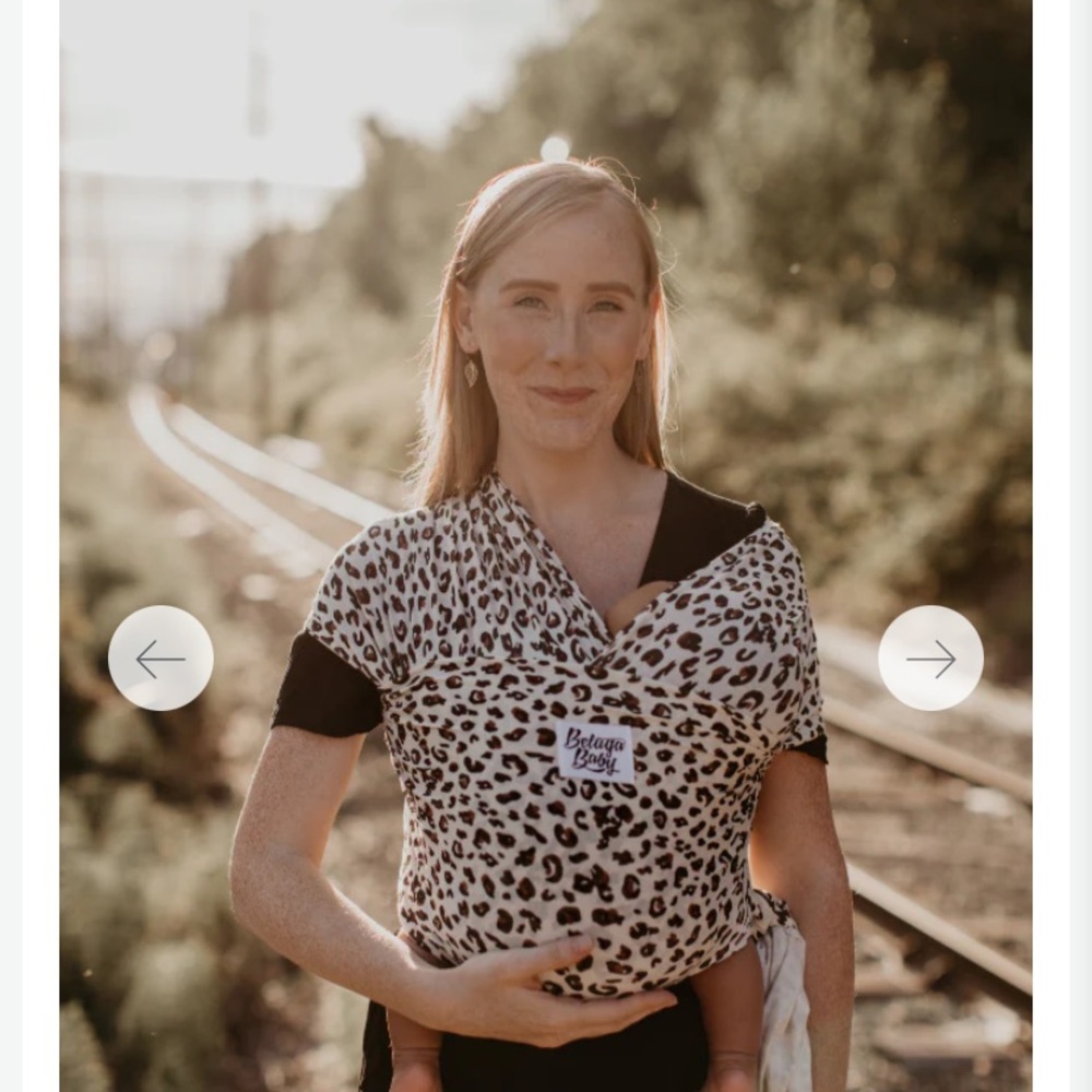 Beluga Baby Lana Wrap in Leopard